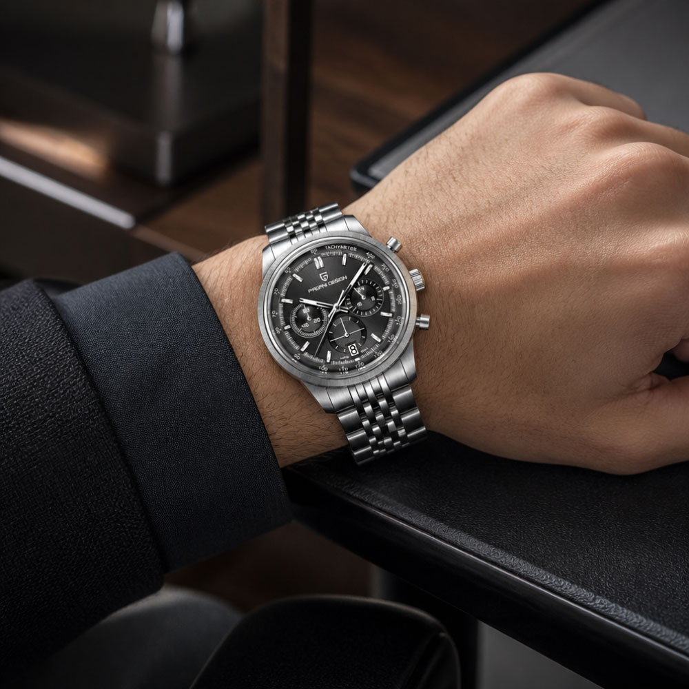 パガーニデザイン男性クォーツ時計 VK63 クロノグラフステ - Anti-Magnetic Watch のレビューと価格