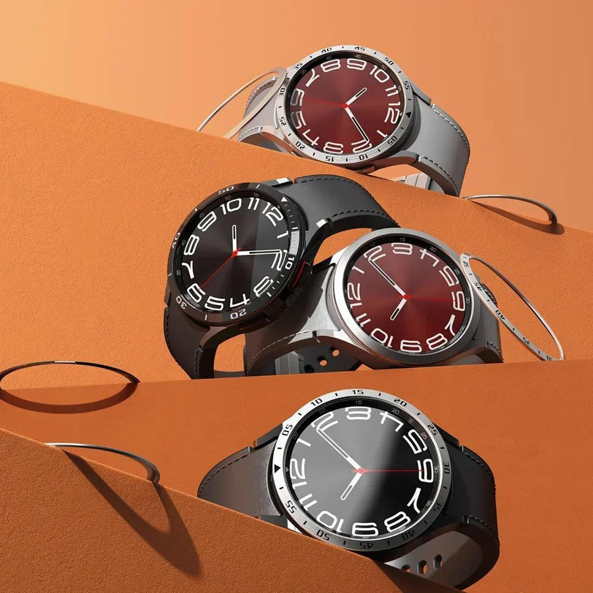 サムスンギャラクシーウォッチ用メタルベゼル6、クラシック、4 - Smartwatch Ring Watches のレビューと価格