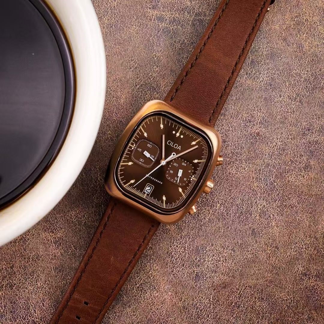 CILOA クラシック レトロ スクエア クロノグラフ メン - Smartwatch Square Watches For Men のレビューと価格