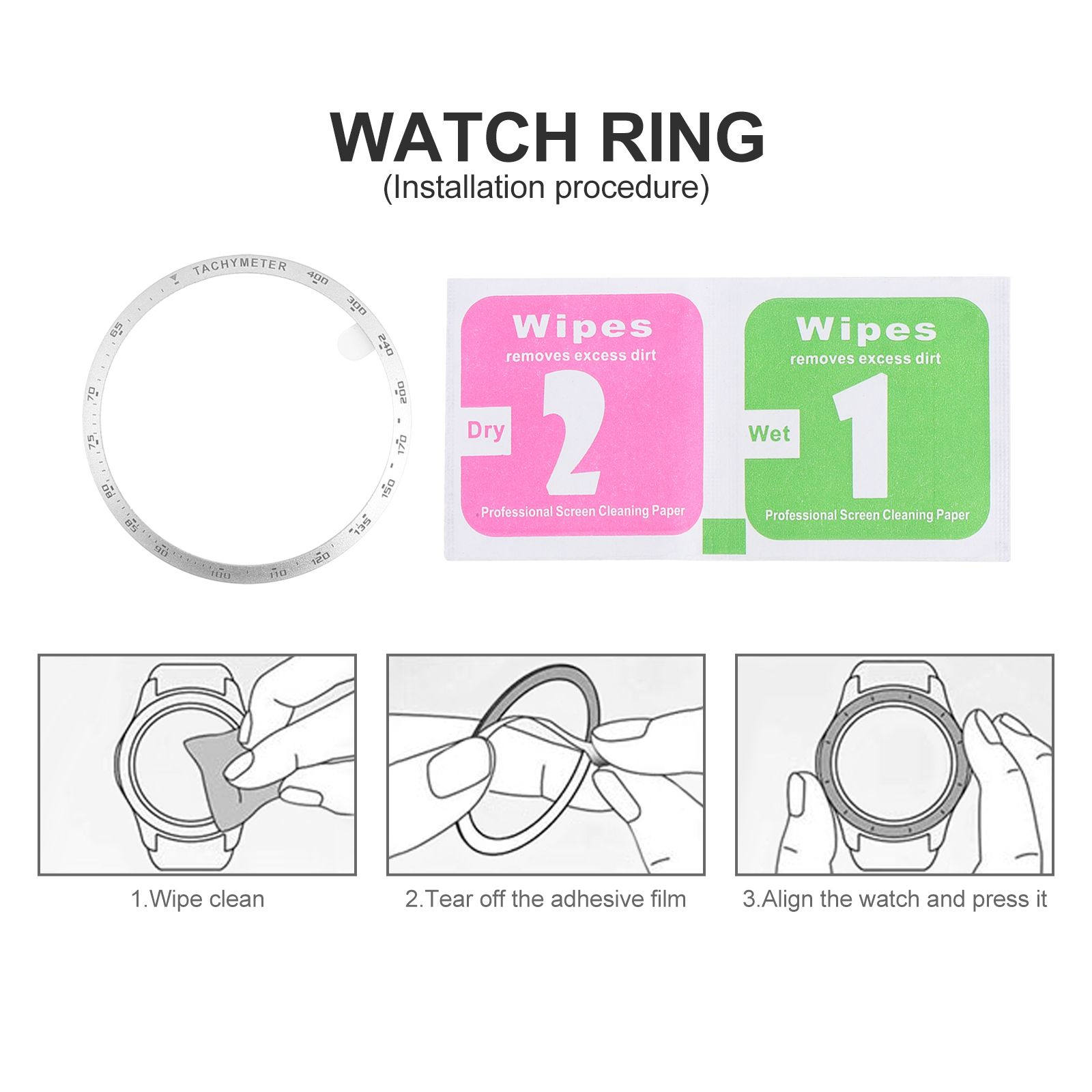 アルミ合金製スマートウォッチフレームベゼルリングケースプロテ - Smartwatch Ring Watches のレビューと価格