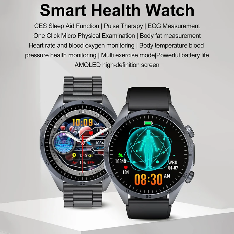 2026年看護健康パルスセラピー血圧スマートウォッチ男性用心 - Smartwatch Online Watches For Men のレビューと価格