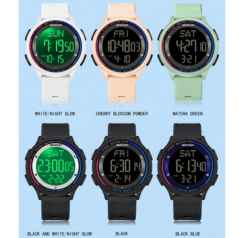 砂-デジタルムーブメント腕時計子供と10代のための流行のハン - Chronograph Sport Watch のレビューと価格