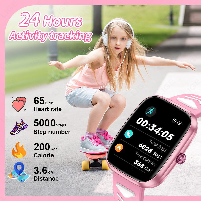 LIGE 新型1.75インチBluetooth通話対応防水ス - Smartwatch Digital Watches For Girls のレビューと価格