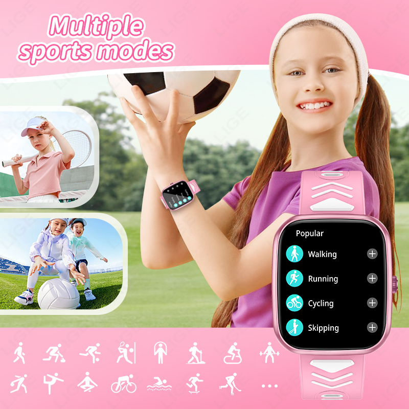 LIGE 新型1.75インチBluetooth通話対応防水ス - Smartwatch Digital Watches For Girls のレビューと価格