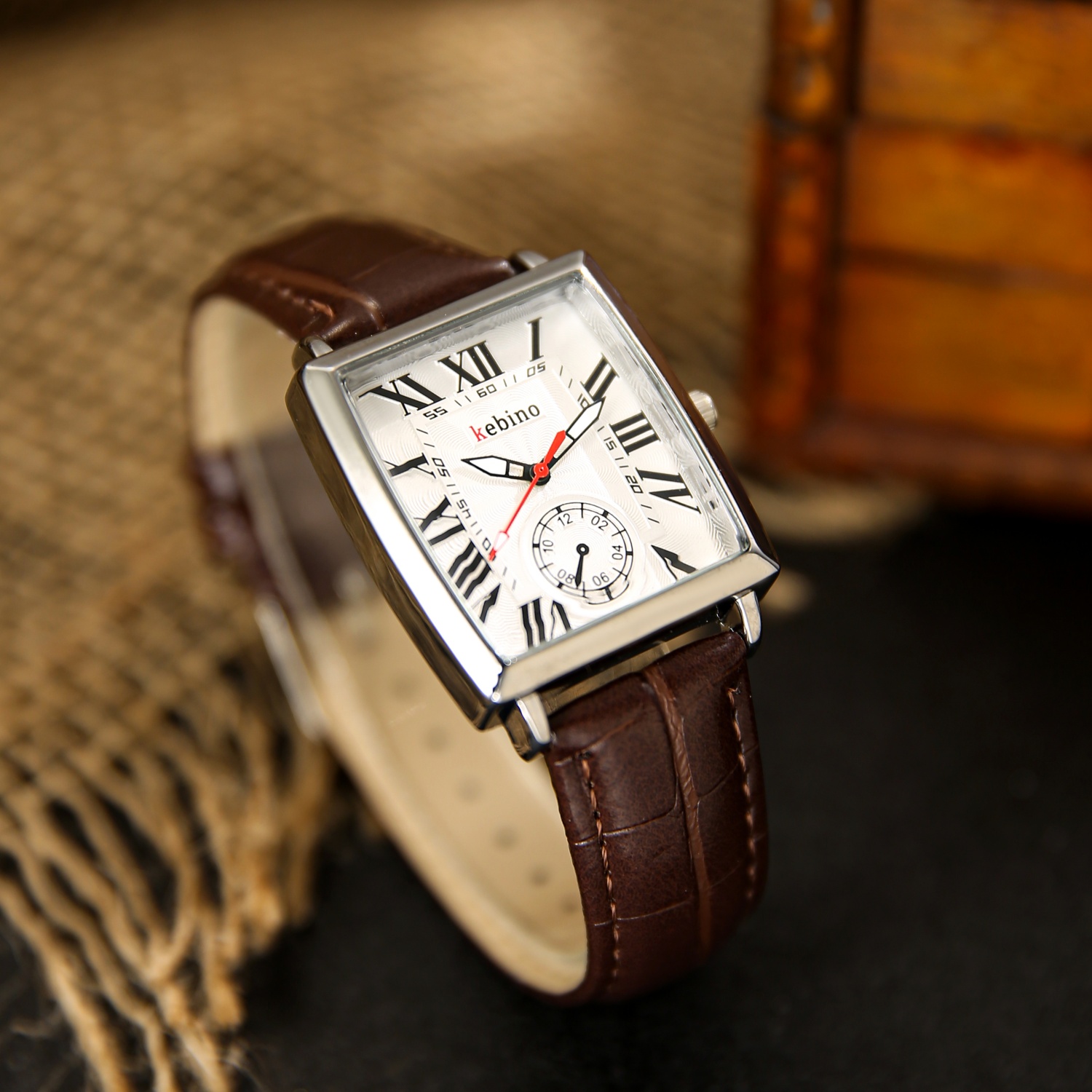ビジネススクエアダイヤルメンズウォッチレザークォーツムーブメ - Smartwatch Square Watches For Men のレビューと価格