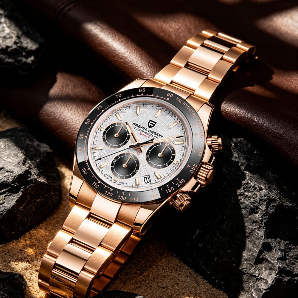 トップブランドパガーニデザイン高級メンズ腕時計多機能クロノグ - Anti-Magnetic Watch のレビューと価格