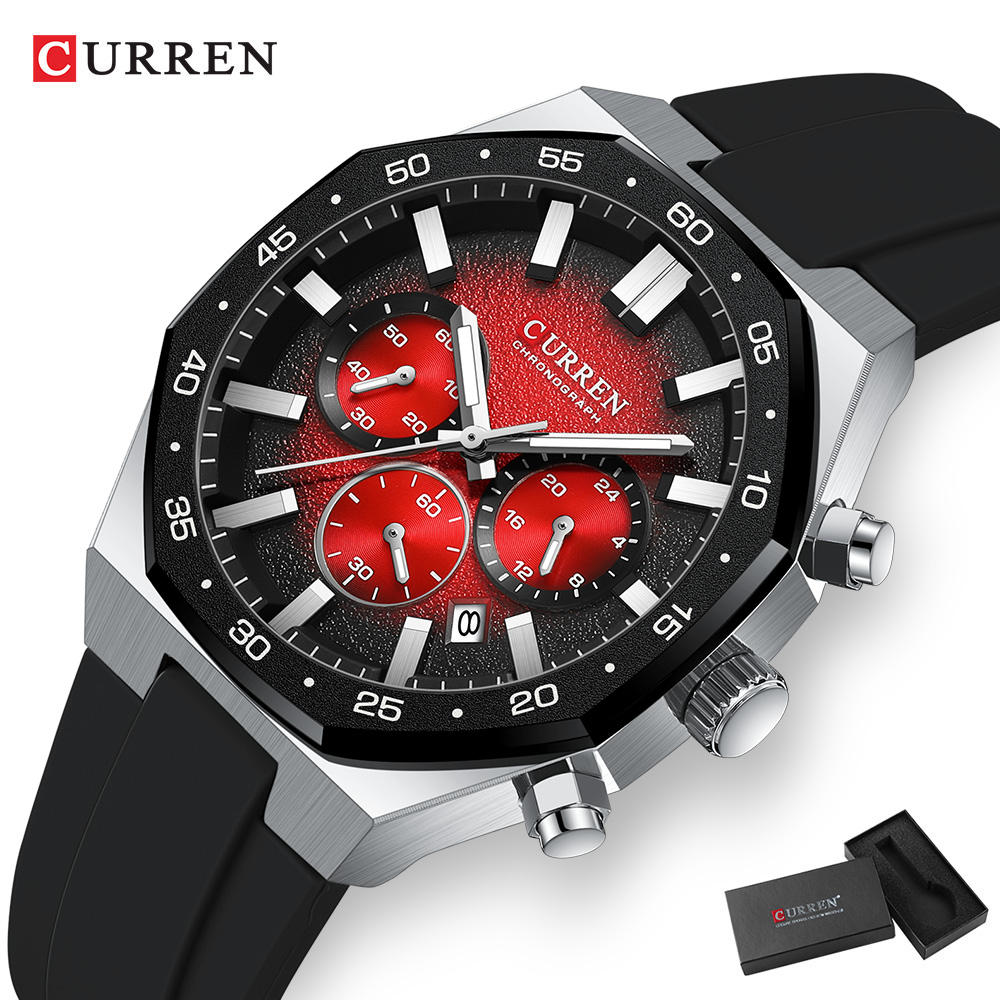 CURREN ファッションカジュアルメンズスポーツウォッチク - Chronograph Sport Watch のレビューと価格