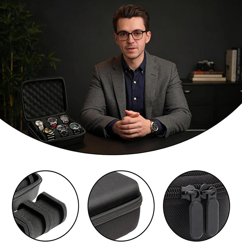 1個入り6スロット腕時計ケース |   ハードシェルトラベル - Tag Watches Smartwatch のレビューと価格