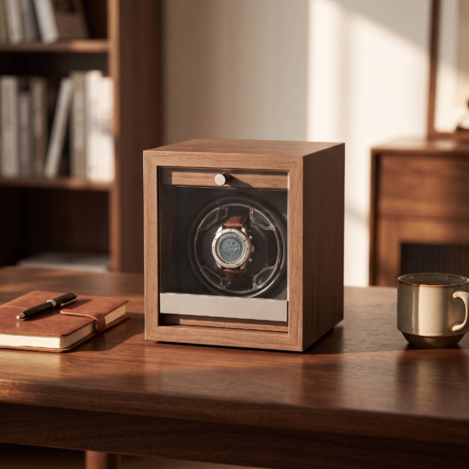 自動巻き時計ワインダー ガラス扉付きシングルウォッチワインダ - Watch Winder Single のレビューと価格