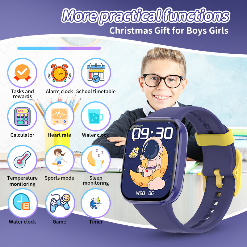 Lige 子供スマートウォッチ女性フィットネススマートウォッ - Smartwatch Digital Watches For Girls のレビューと価格