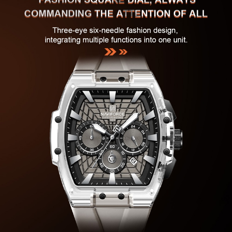 NAVIFORCE メンズスポーツ腕時計 5ATM 防水クロ - Chronograph Sport Watch のレビューと価格