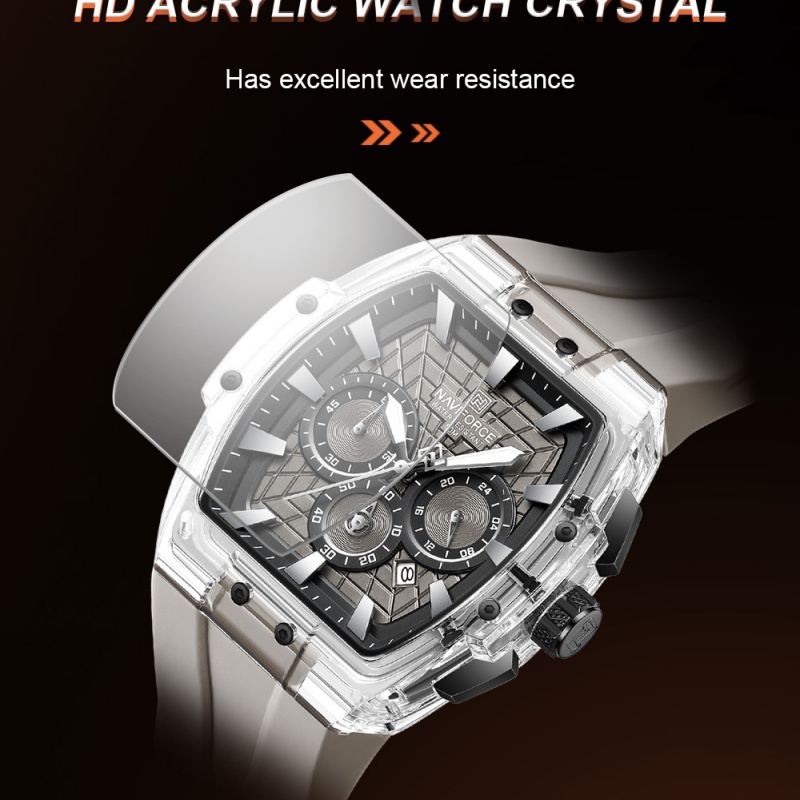 NAVIFORCE メンズスポーツ腕時計 5ATM 防水クロ - Chronograph Sport Watch のレビューと価格