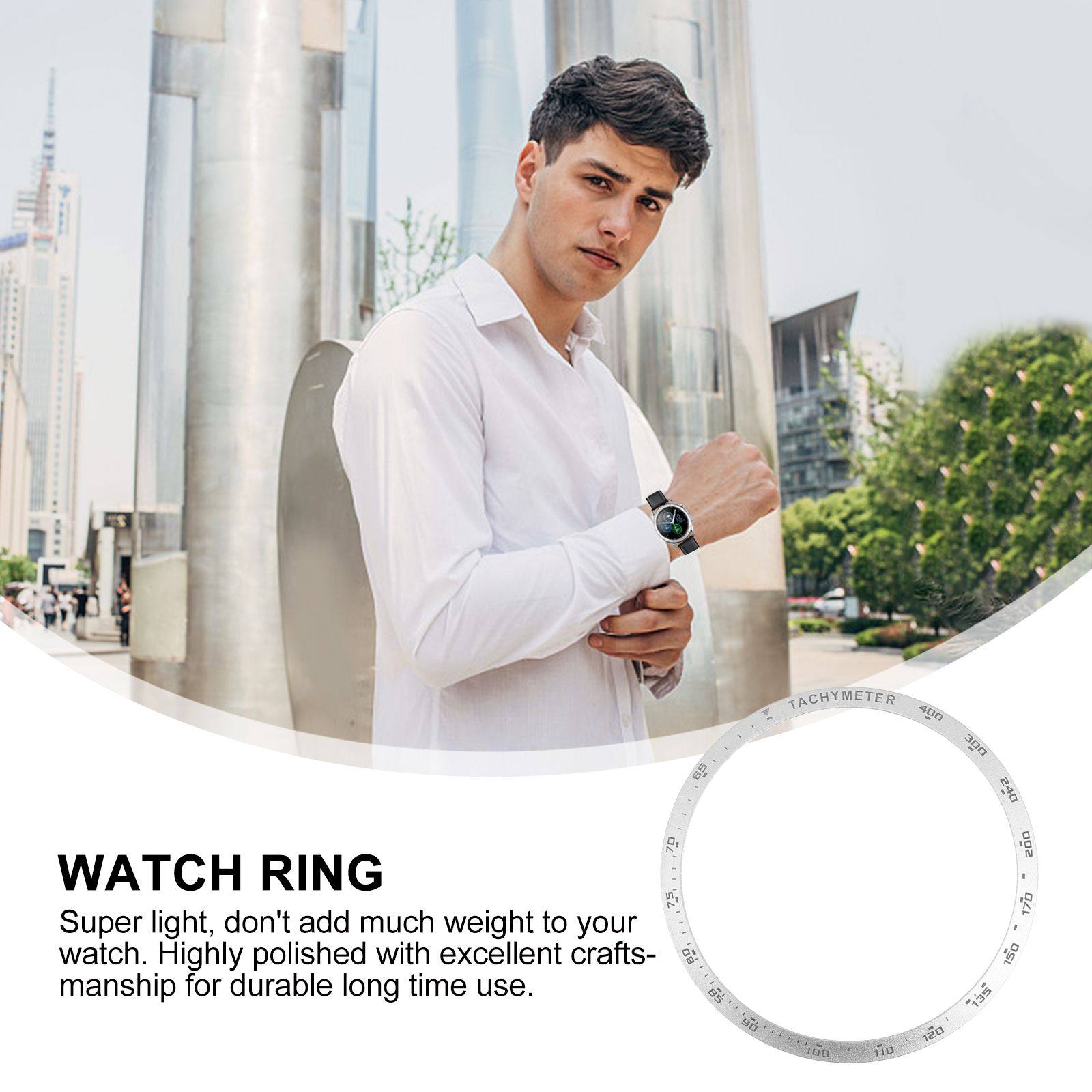 アルミニウム合金時計フレームベゼルリングケースプロテクタース - Smartwatch Ring Watches のレビューと価格