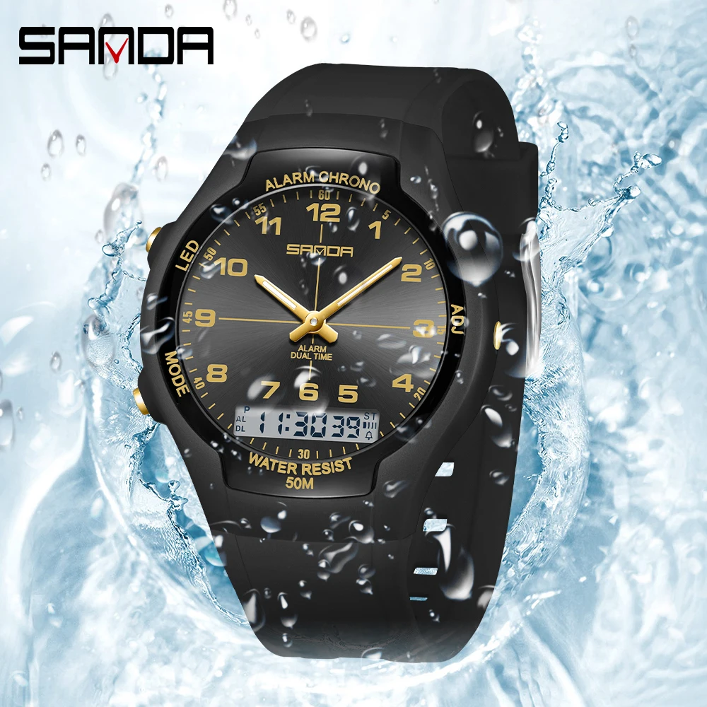 SANDA 新しい 6320 ライト高級ファッショナブルな学 - Chronograph Sport Watch のレビューと価格