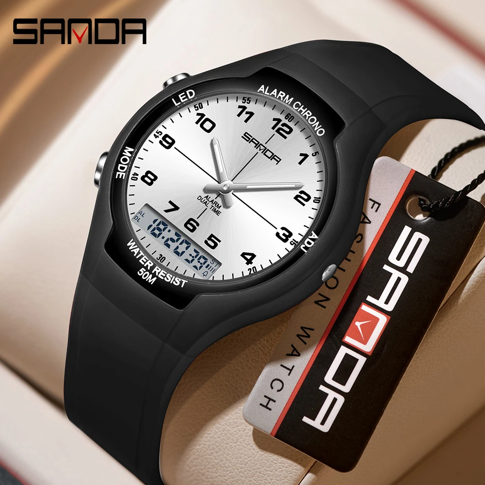 SANDA 新しい 6320 ライト高級ファッショナブルな学 - Chronograph Sport Watch のレビューと価格