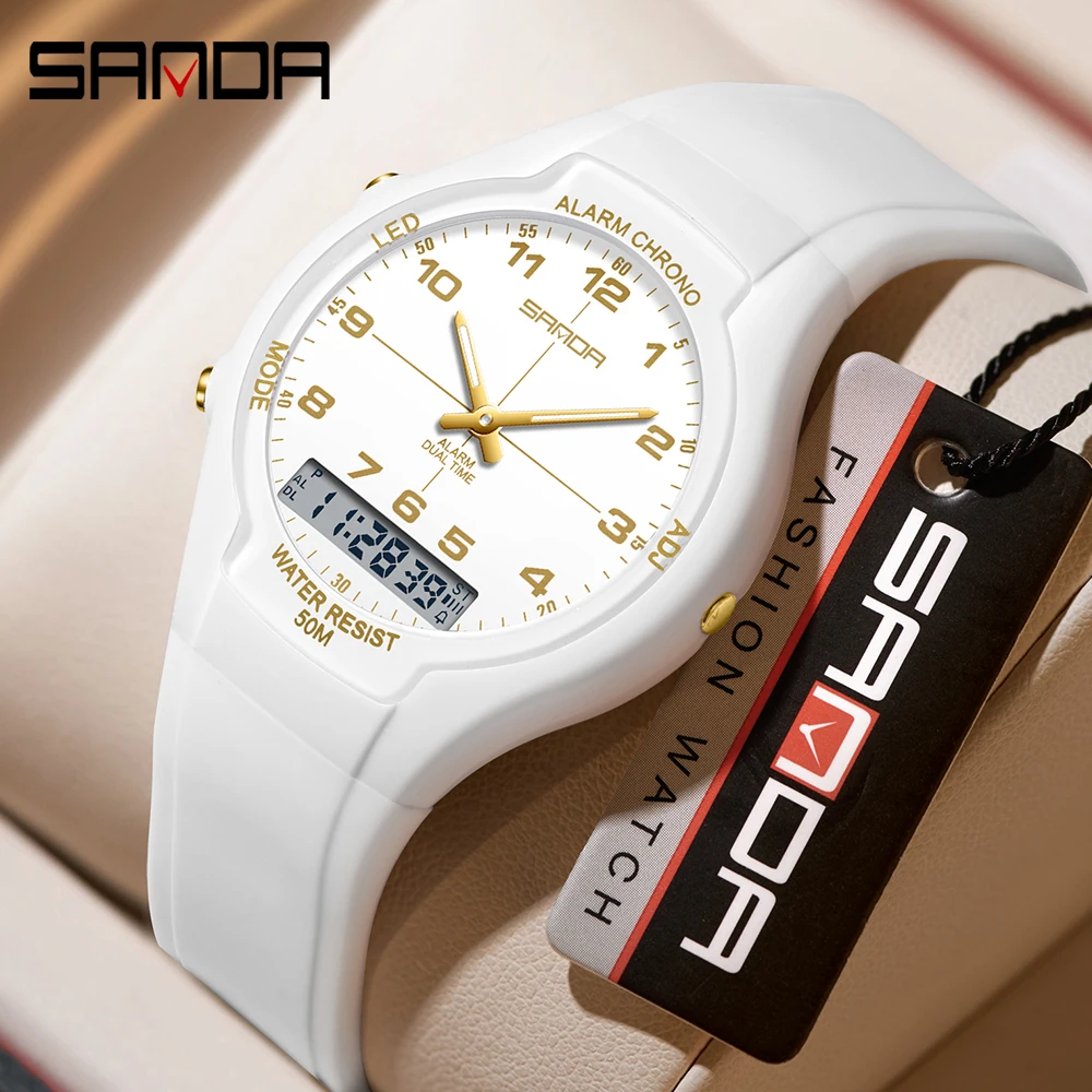 SANDA 新しい 6320 ライト高級ファッショナブルな学 - Chronograph Sport Watch のレビューと価格