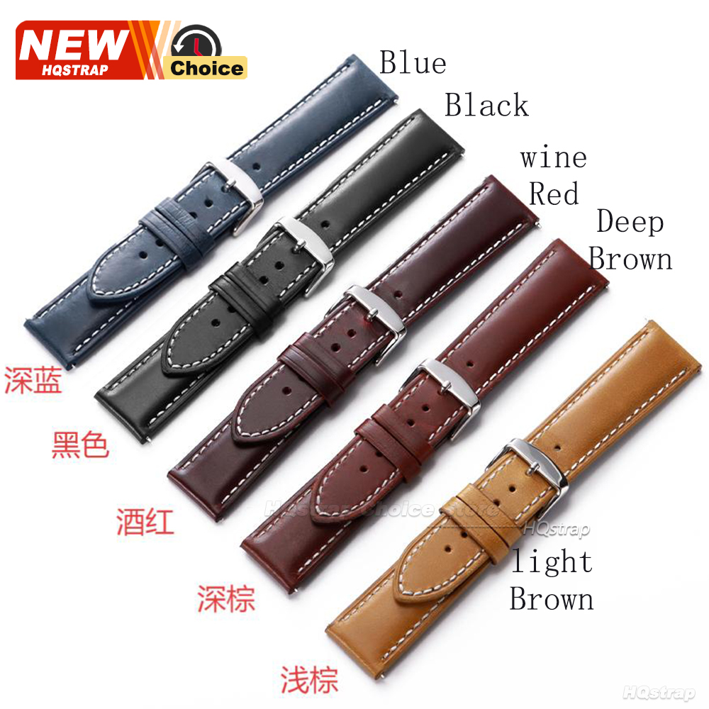 新しいオイルワックスストラップ 16 ミリメートル 18 ミ - Omega Watches Smartwatch のレビューと価格
